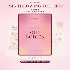 Planificador de seguimiento del ciclo menstrual (descarga digital), registro de síntomas premenstruales y diario menstrual, cuaderno de sincronización del ciclo hormonal, PDF de GoodNotes