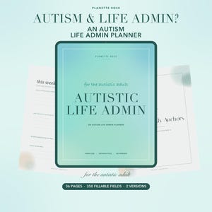 Autism Life Admin Planner, Autistic Life Admin Daily Survival System, Autism Sensory Energy Burnout Tracker, Neurodivergent, GoodNotes , PDF