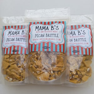 Pecan Brittle Gourmet Nut Ideal Antipasto-Grazing-Gift Basket-Corporate Gift-Candied Pecan-Special Occasion-Gluten-free-Healthy Snack