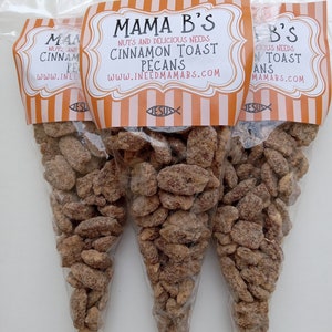 Cinnamon Toast Pecan Gourmet Nut Ideal Antipasto-Grazing-Gift Basket-Corporate Gift-Candied Pecan-Special Occasion-Gluten-free-Healthy Snack