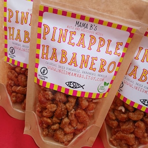 Habanero Pineapple Cashew Gourmet Nut Antipasto Grazing Gift Basket Corporate Gift Candied Nut Special Events Gluten Free Healthy Snack idea