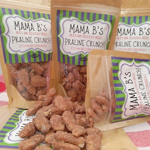 Mama B's Praline Crunch Pecans BBQ Piknik Gourmet Nuts Talerz na przyjęcie świąteczne Próbki Bezglutenowe Bez GMO Zdrowe przekąski - Deska wędlin