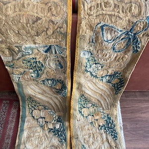 Pair 18th Century Flemish Tapestry