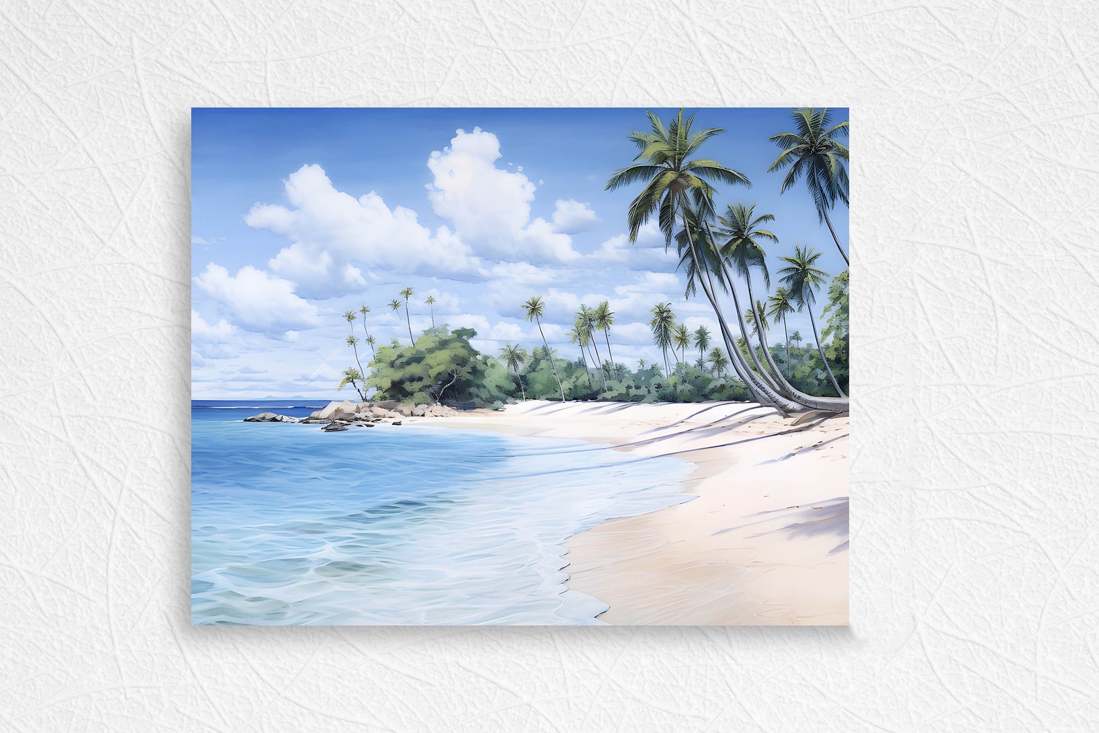 20x16 White Sand Beach Wall Art Canvas Print - Etsy