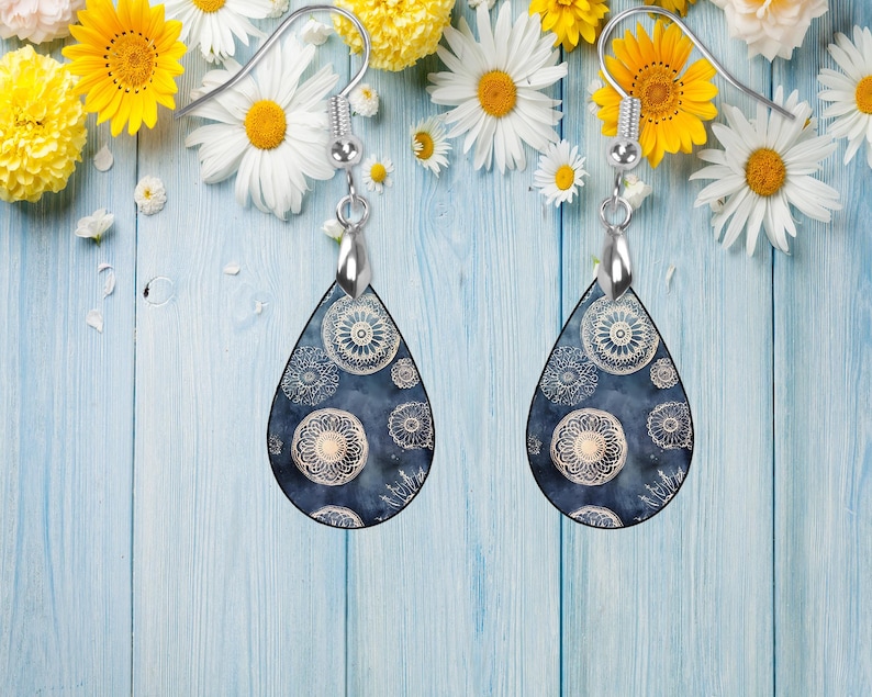 denim medallion pattern