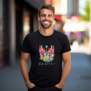 Rock and Roll Soul T Shirt, Tshirt, Graphic T&#39;s  Multiple Colors Available