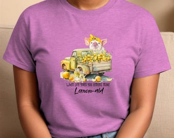 When Life Gives You Lemons Make Lemonade T Shirt, Tshirt, Graphic T's  100% Cotton Multiple Colors Available