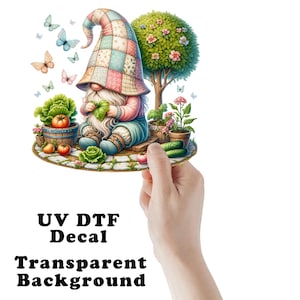 DISH// 2024 「GARDEN」 random sticker Vegetable Garden Gnome Clear Sticker / Decal UV DTF Sticker