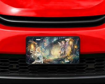 Forest Fairies Aluminum License Plate, Car Front Plate