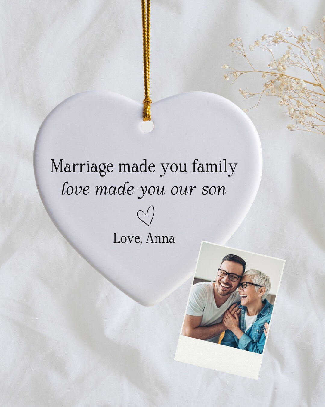 Personalized Gift for Soninlaw, Wedding Gift for Him, From Motherin