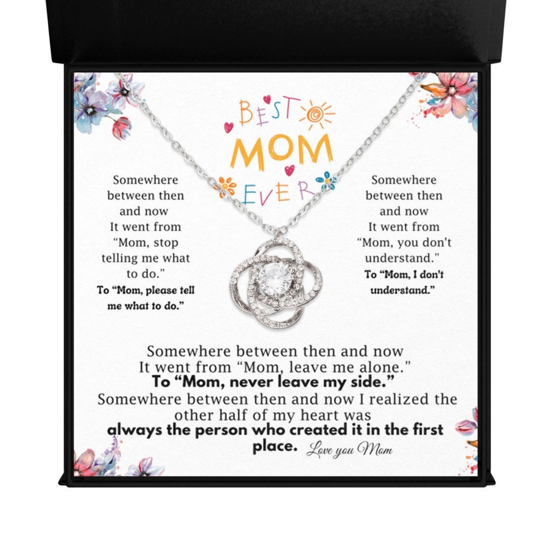 Best Mom Ever Necklace Gift for Mom Happy Mothers Day Gift Etsy