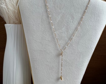 Collier Iris Doré Blanc