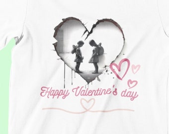 Happy Valentine's Day , cute Valentine hearts t-shirt, Valentine's day PNG, Valentine's day PDF, Valentine's day SVG