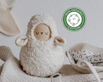 Organic and Eco-Friendly Roly Poly. Baby Toy for 1 Year Old - Organic and Eco-Friendly. Large Roly Poly Lamb