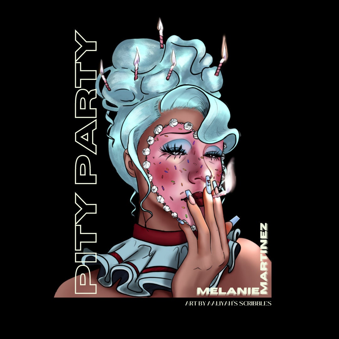 Pity Party Melanie Martinez Fan Art Digital Download Printable Poster Art,  Printable Art for Wall Art, Stickers, Prints Gift Ideas 