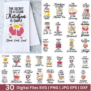 Keukenhanddoek sublimatie svg bundel, leuke en grappige keukenontwerpen, keukenhanddoek Svg, pannenlap Svg, grappige keuken, koken Svg
