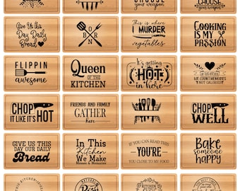 30 Küchentablett-Svg-Bundle, Back-Svg, Familiennamen-Svg, Küchen-Zitate-Svg, Küchen-Svg, Schneidebrett-Designs, Schneidebrett, Küchentuch
