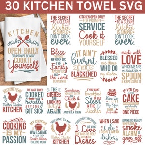 Keukenhanddoek Svg bundel, koken Svg, grappige keuken citaten Svg, keuken citaat, bakken Svg, keuken ontwerpen Svg, keukenhanddoek svg
