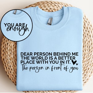 Beste persoon achter mij SVG, persoon achter mij SVG, vriendelijkheid SVG, aan de persoon achter, positieve citaten SVG, persoon achter mij shirt SVG