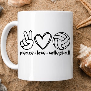 Peace Love Volleyball Svg Volleyball Mom Svg Volleyball Mom Svg