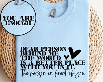 Cara persona dietro di me SVG, persona dietro di me in formato SVG, gentilezza in formato SVG, alla persona dietro, citazioni positive in formato SVG, persona dietro di me camicia in formato SVG