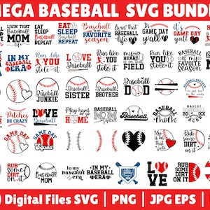 Mega Baseball Svg Bundle, Baseball Stitches svg, Baseball Mom,Baseball Quotes svg,Baseball Font svg, Baseball Heart Svg, Baseball Player Svg