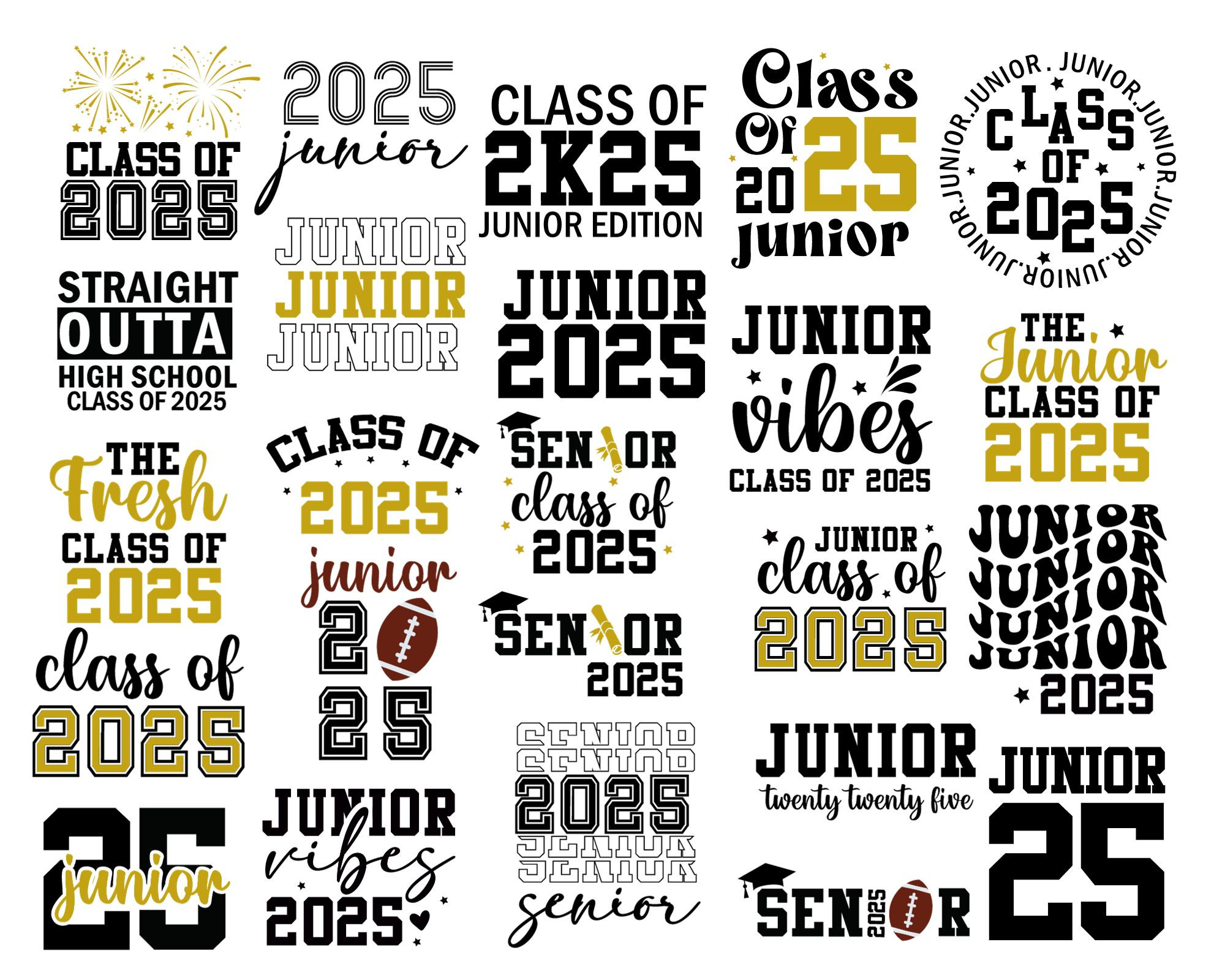 Senior 2025 Svg Bundle ,graduation SVG, Senior Class of 2025 SVG ...