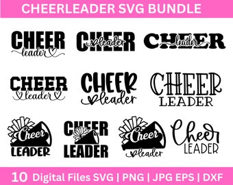 Cheerleader svg bundle , Cheer Leader svg , Cheerleader Shirt , Cheerleading svg , Cheerleader png , Cut Files for Silhouette/Cricut