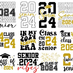 60 Senior 2024 SVG mega bundle, Graduation svg, class of 24 svg, Proud Mom of 2024 Graduate SVG, High School Shirt Svg, University 2024 svg image 4