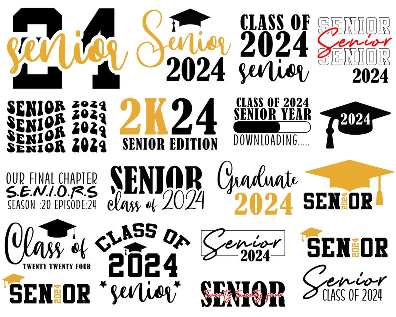 60 Senior 2024 SVG mega bundle, Graduation svg, class of 24 svg, Proud Mom of 2024 Graduate SVG, High School Shirt Svg, University 2024 svg image 3