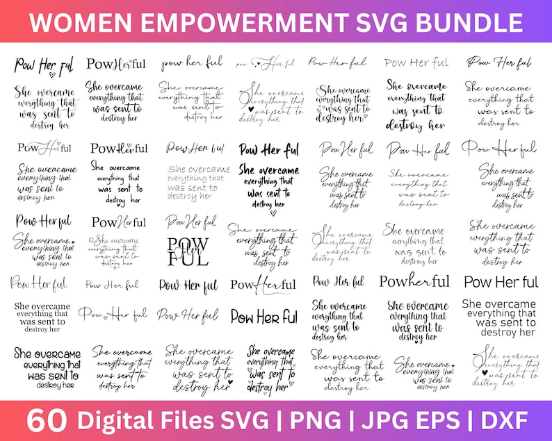 She Overcome Problem 60 She Overcame Svg Bundle, She Overcame Everything That Was Sent to ...