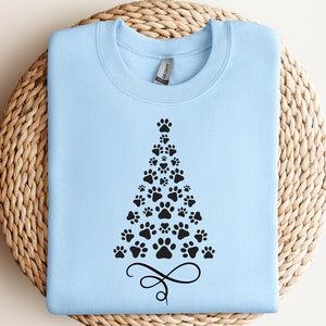 Paw Tree SVG, kerstboom svg, Paw kerstboom svg, Paw Print kerstboom svg, Paw Tree png, huisdier kerst Svg, digitale download