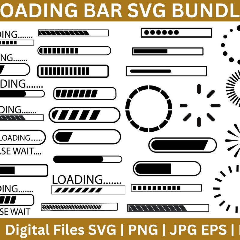 Loading Bar Png Clipart - Etsy