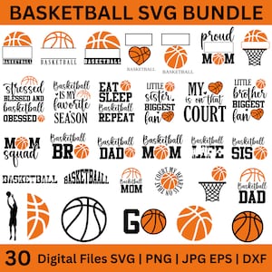 Basketball SVG Bundle, Basketball Zitate SVG, Basketball SVG, Basketball Schnittdateien, Basketball Designs, Basketball svg für Cricut Digital