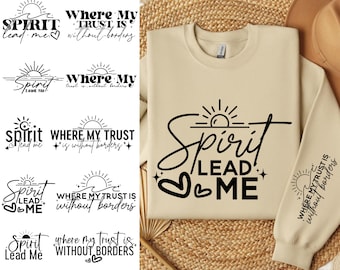 Spirit Religiöses Zitat SVG-Bundle, Elegantes Boho Christian Zitat SVG, Sonnenwellen Spruch SVG, Inspirational SVG Png, Ärmel-Shirt-Design