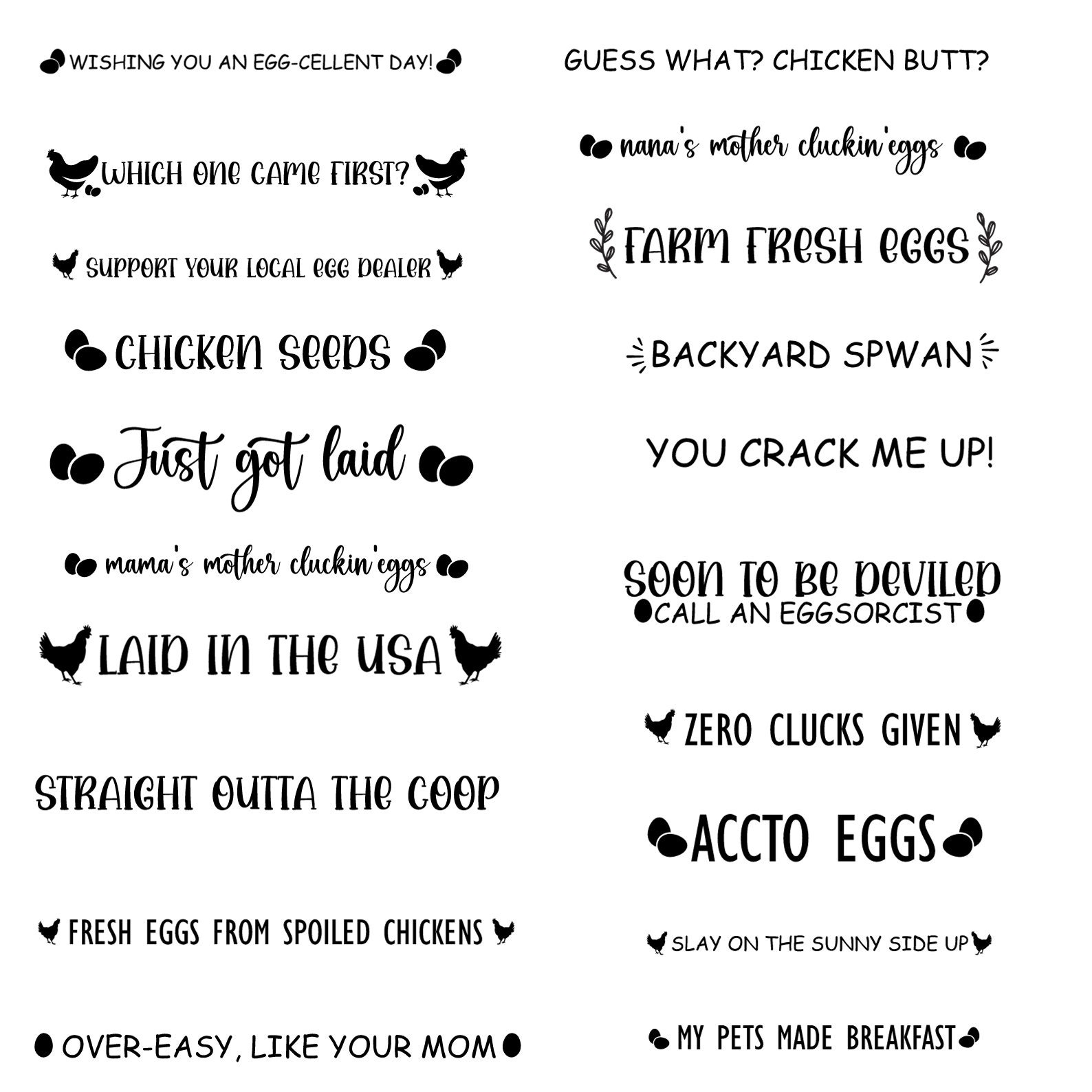 Egg Container SVG Bundle, Egg Container Sayings, Chicken Egg, Funny Egg ...