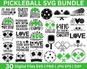 Pickleball SVG Bundle, Pickleball SVG, Pickleball Mama SVG, lustige Pickelball svg, Pickleball Gericht SVG, Pickleball Paddel svg, Sport svg