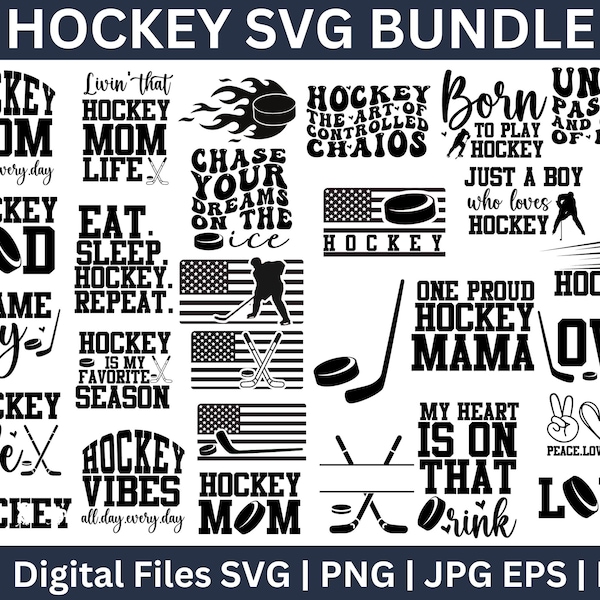 Hockey svg bundle, Hockey Mom Svg, Hockey Stick svg,  Love Hockey svg  Ice Hockey,Hockey Dad, Hockey Player Svg, Hockey Puck, sports svg