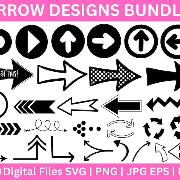 30 Arrow SVG Bundle,Arrow SVG,, Arrow cut file  Svg,Arrow Cricut,Arrow Clip Art,