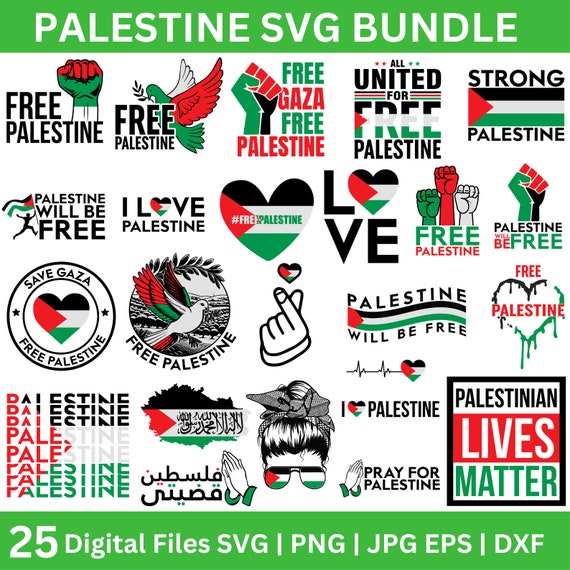 Palestine svg bundle, Free Palestine ,Gaza free svg, Free Gaza Svg ,Free palestine shirt, Palestine Svg, Save Palestine SVG, Save Gaza Peace