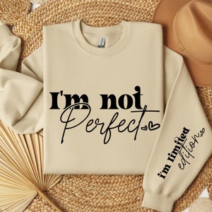 Non sono perfetto, sono in edizione limitata SVG, camicia a maniche ispiratrici Boho Svg, amore per se stessi in formato SVG, You Matter Svg, citazione positiva Download digitale
