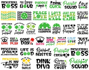 35 Pickleball SVG Bundle, Pickleball SVG, Pickleball Mom SVG, Pickleball Court Svg, Pickleball Paddle, Pickleball shirt svg,Digital Download