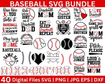 Baseball Svg Bundle, Baseball Quotes svg, Baseball Font svg, Baseball Stitches svg, Baseball Mom, Baseball Heart Svg, Baseball Player Svg