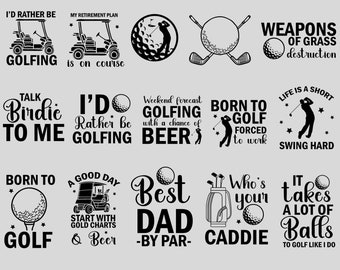 Golf SVG Bundle, Golfing SVG Bundle, Golfer SVG, Golf Quotes Svg, Golf Cricut Svg, Golf Cart Svg, Instant Download