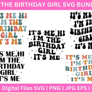 Sou eu, oi, sou a aniversariante Sou eu svg, Aniversário Svg, Presente de aniversariante, Camiseta de festa de aniversário svg, Esquadrão de aniversário svg, Trendy Retro svg