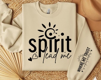 Spirit Religiöses Zitat SVG, Elegantes Boho Christian Zitat SVG, Sonnenwellen sagen SVG, Inspirational SVG Png, Glaube Png, Ärmel-Shirt-Design