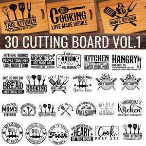 Kitchen Tray Svg Bundle , Cutting Board SVG Bundle ,Kitchen Quotes svg, Kitchen Svg, Cutting Board Designs, Chopping Board,Pot Holder Svg