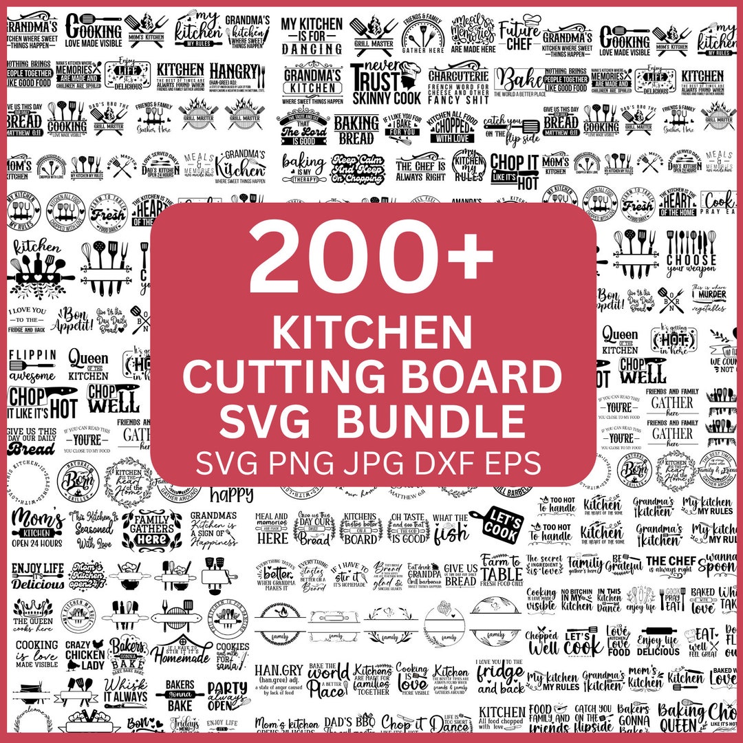 200 Cutting Board SVG Bundle, Funny Cutting Board Svg, Chopping Board ...