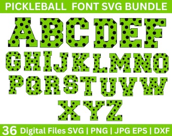 Pickleball alphabet and numbers svg, pickleball font svg, pickleball svg, pickleball letters, Pickleball Shirt SVG, pickleball cut files