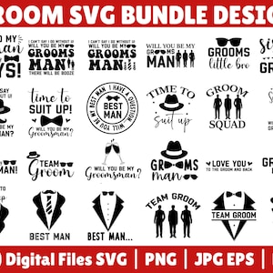 Bräutigam-Svg-Bundle, Bräutigam Squad-Svg, Bräutigam-Party-Svg, Trauzeugig-Svg, Brautparty-Svg, Brautjungfer-Svg, Hochzeitsfeier-Svg, Bräutigam, der Hemd-Svg ist